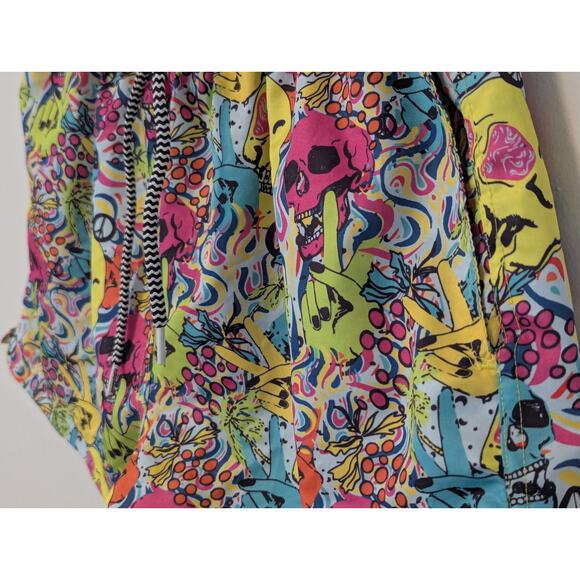 Boardies Skull Grillz Swim Board Shorts Unlined W/ Pockets Size Large - Picture 4 of 9